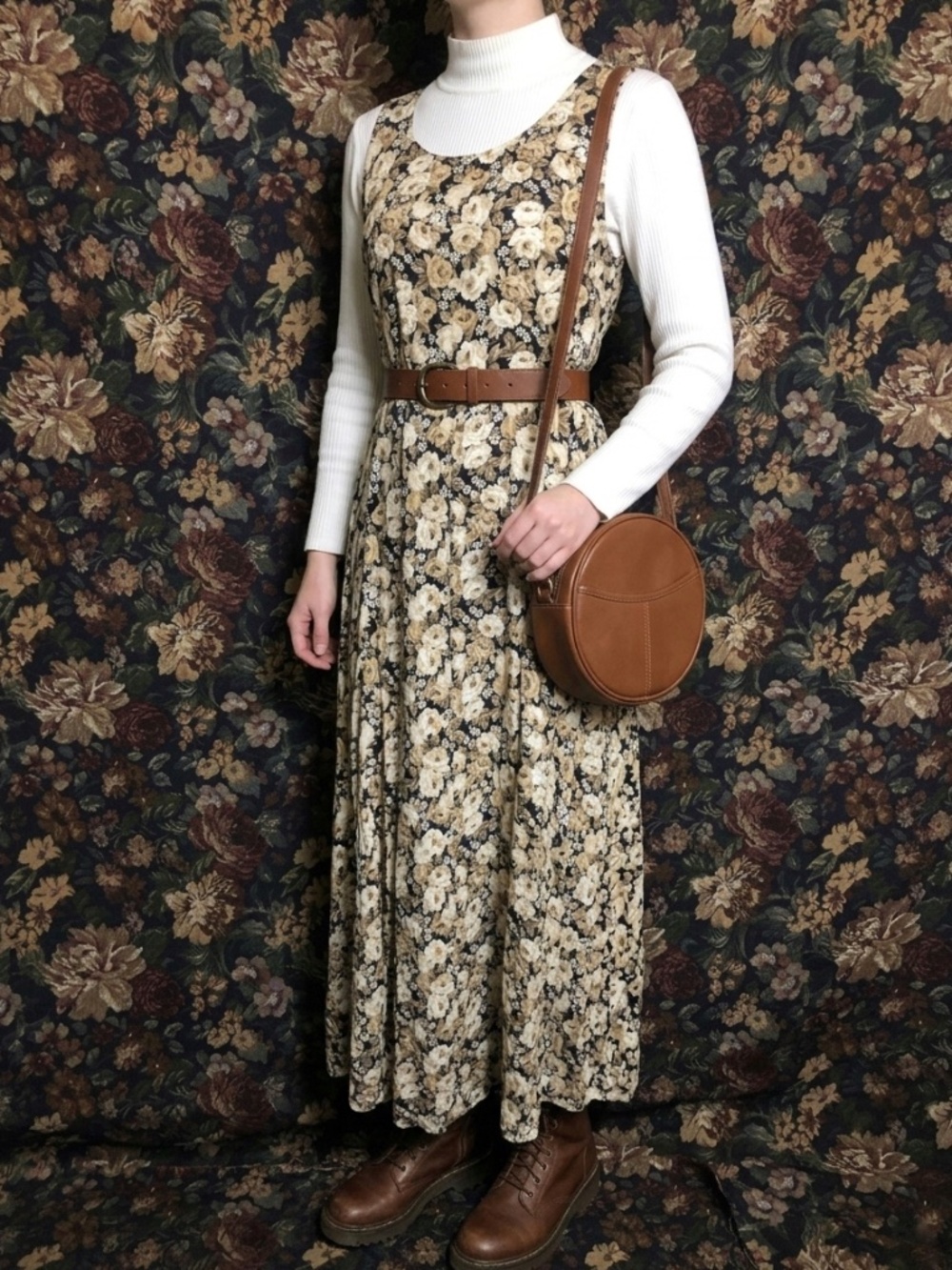 Molly Malloy Vintage Romantic Floral Maxi Dress - Size 14